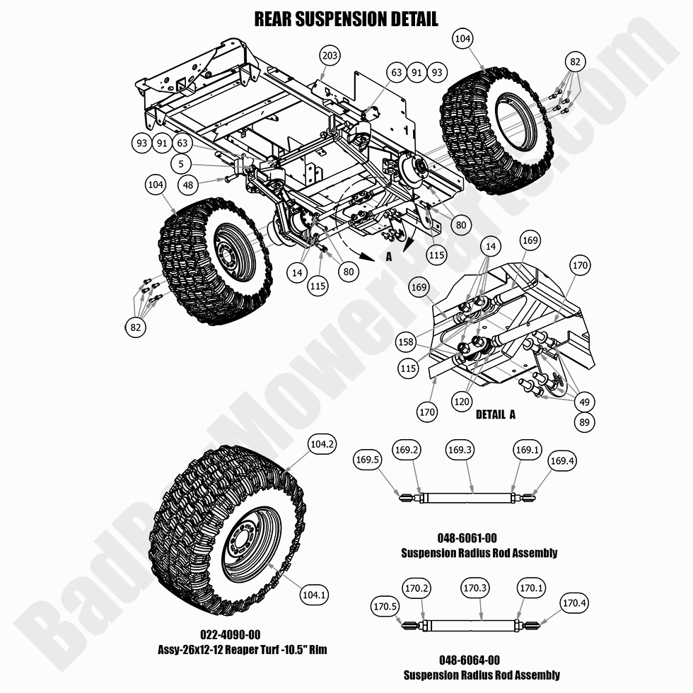 2020 Renegade - Gas - Rear Suspension Detail